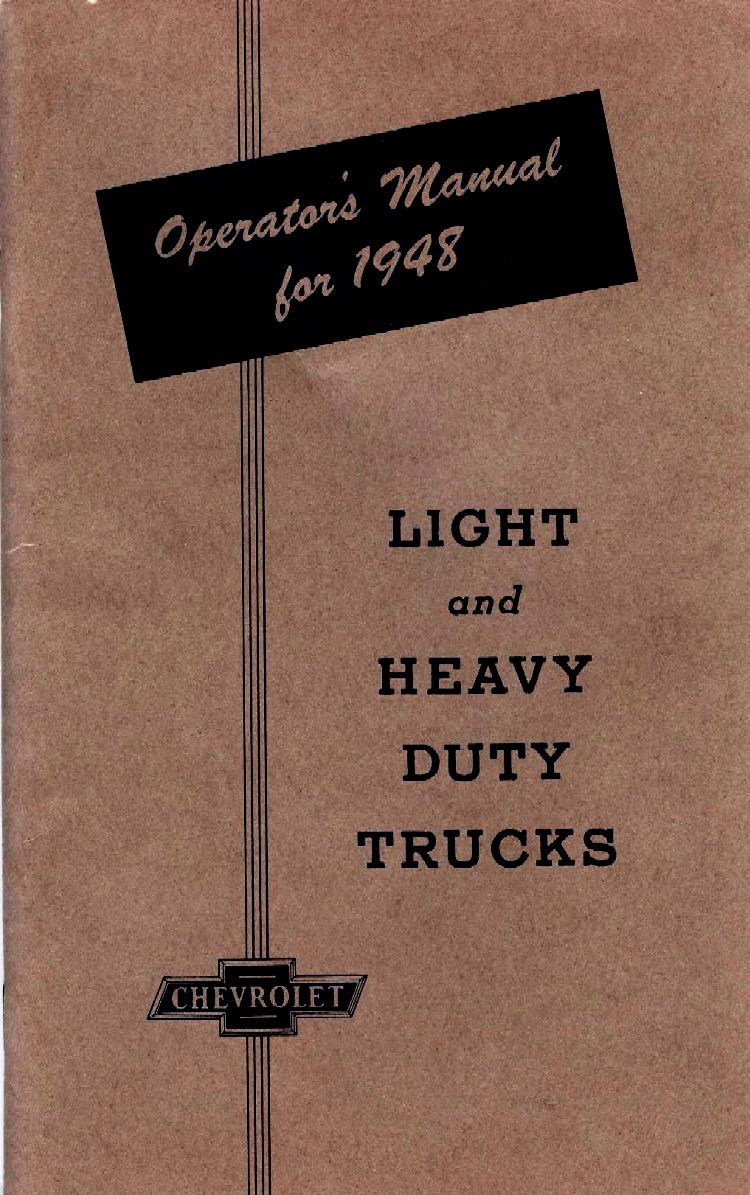 1948 Chevrolet Trucks Operators Manual Page 76